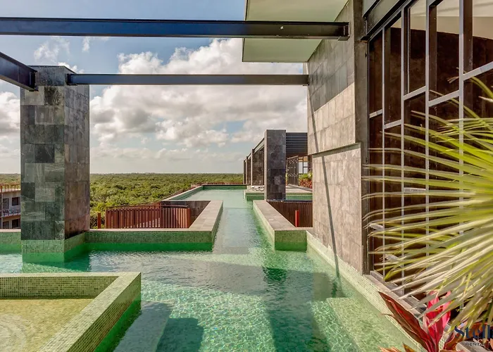 Ocean Views Luxury Community Private Rooftop Pool * Tulum